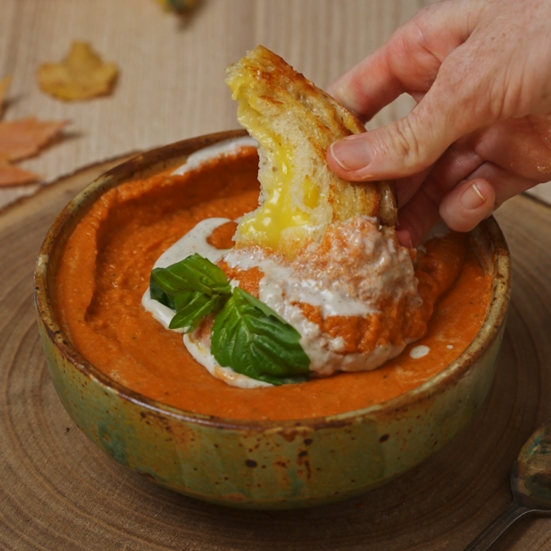 Roasted Tomato Soup With Hidden Fruits, Veggies, and Protein