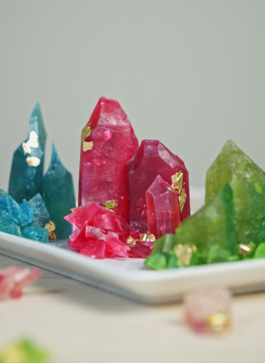 red, blue and green Kohakutou (Japanese Crystal Candy)