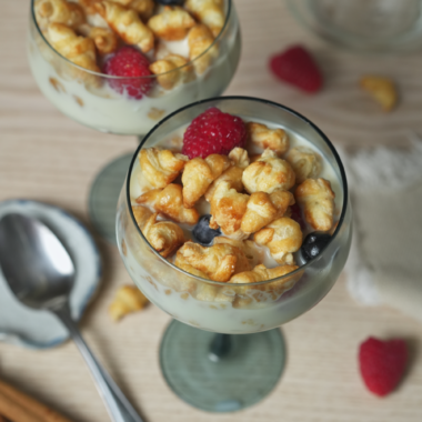 Mini croissant cereal for two