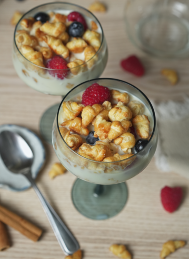 Mini croissant cereal for two