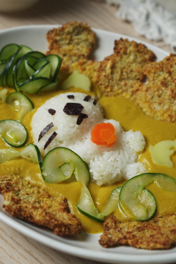 Healthy Veggie Katsu Curry Close Up