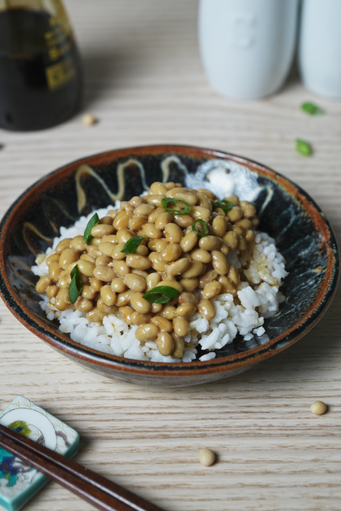 natto with rice