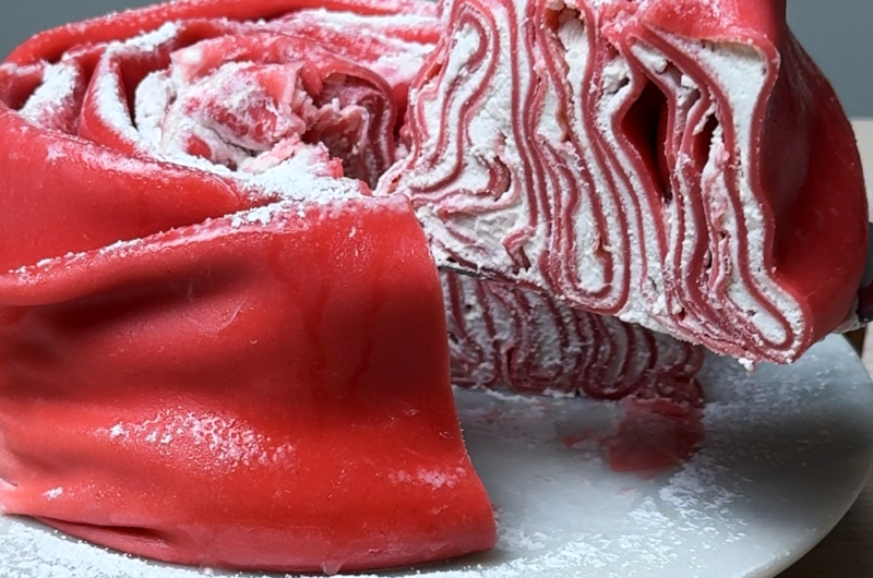 Rose Crepe Cake